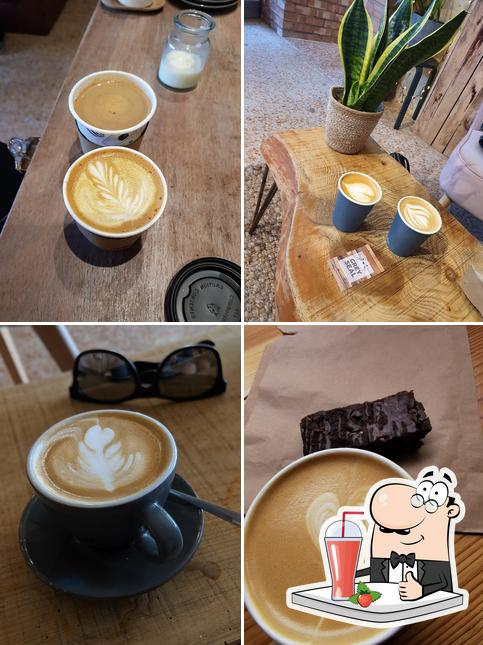 Enjoy a beverage at Grey Seal Coffee