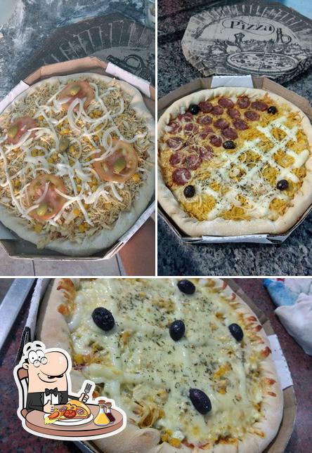 Consiga diferentes tipos de pizza