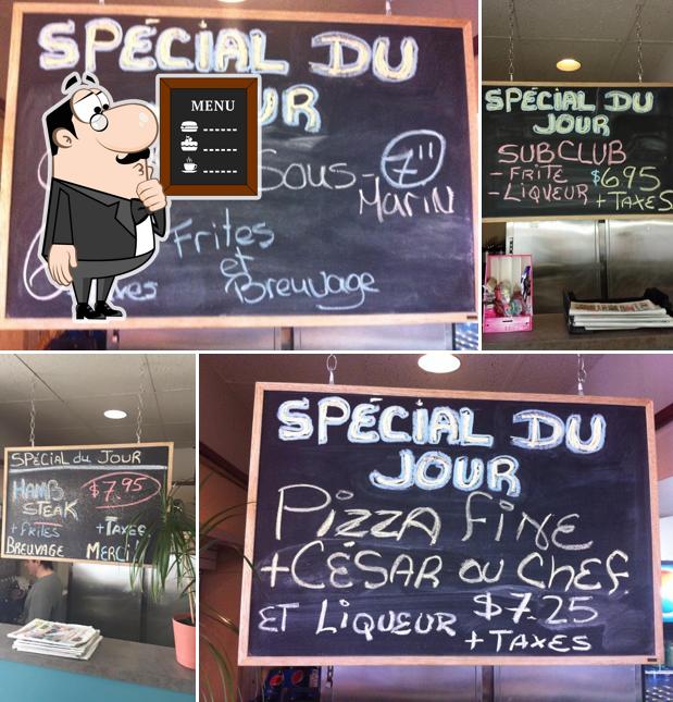 Découvrez le menu du jour sur le tableau