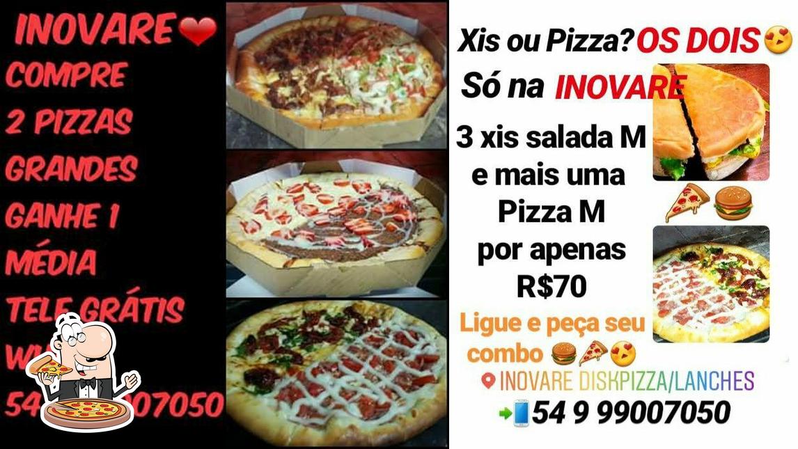 Escolha diversos tipos de pizza