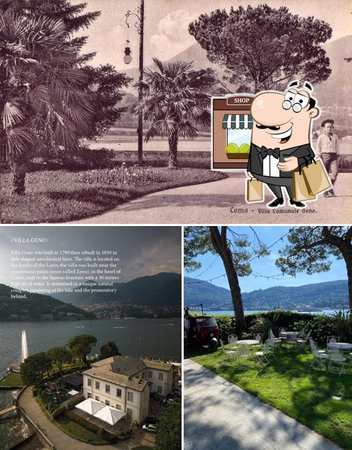 La foto della esterno e cibo di Villa Geno