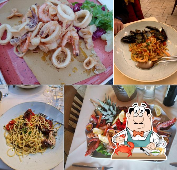 Gli ospiti di Ristorante Pizzeria Il Passaggio possono provare vari prodotti di cucina di mare