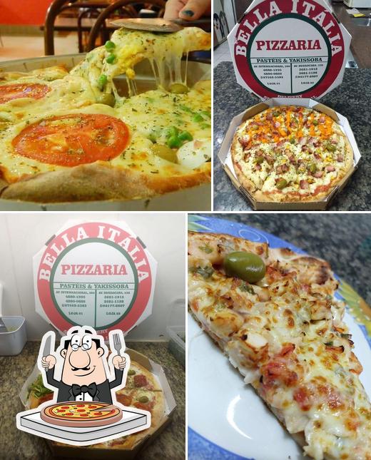 Peça pizza no Pizzaria Bella Itália