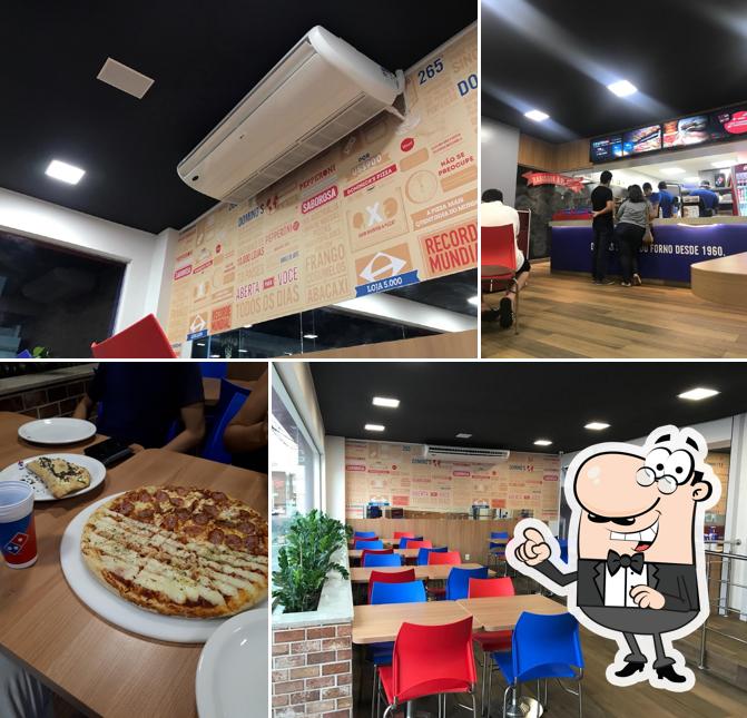 O interior do Domino's Pizza - Manaus