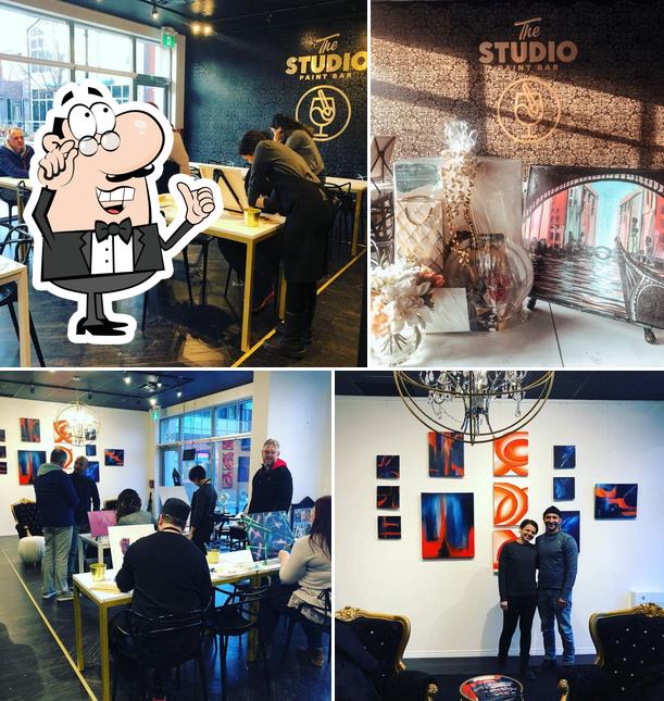 L'intérieur de The Studio Paint Bar- Mobile and Pop-Up Paint Nights and Private Art Events