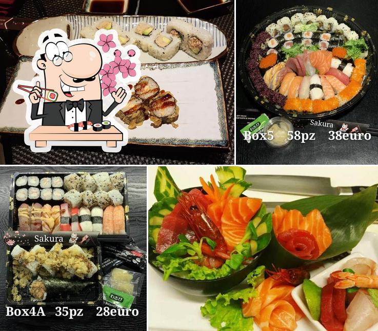 Ordina le varie opzioni di sushi