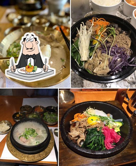 Еда в "KoSam Korean Restaurant & Bar"