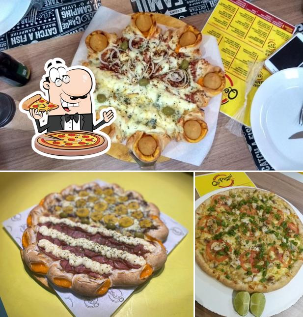 Escolha pizza no Qê Pizza Delivery