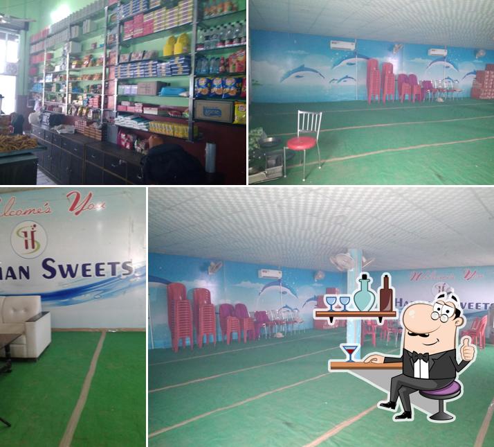 The interior of Harman Sweets House & Fast food