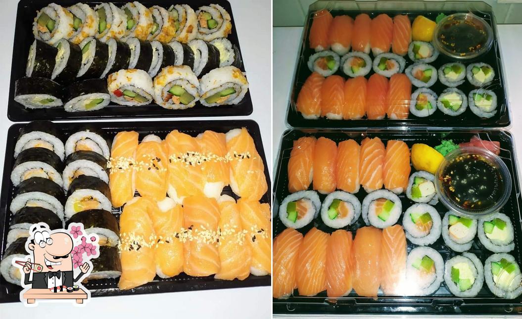 Les sushi sont offerts par Chez co chi