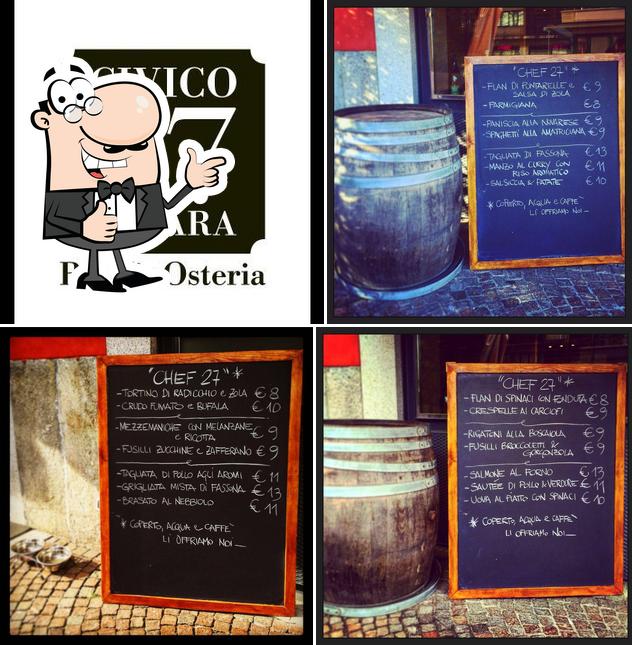 Here's a pic of Bar VinOsteria Civico27Novara