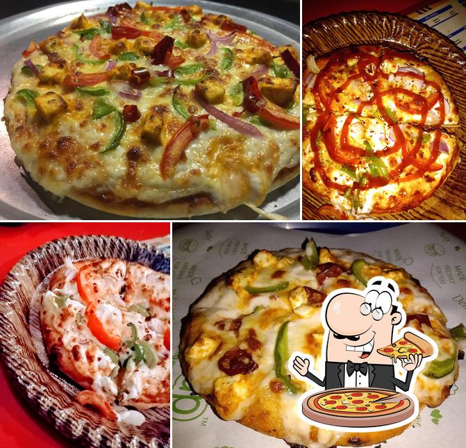 Try out pizza at Dommy's Pizza