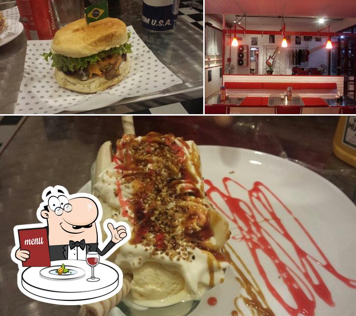 Comida em Retro Rock Burger