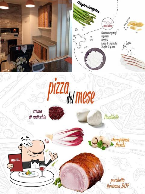 Questa è la immagine che mostra la cibo e interni di Running Pizzeria