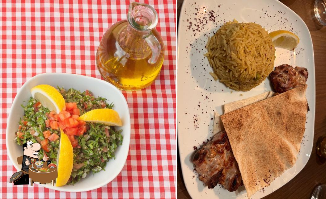 Comida en Chez Abir Lebanese restaurant