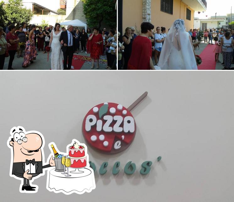 Questa è la immagine che raffigura la nozze e cibo di Pizza E Coccos' Di Vitale Maria