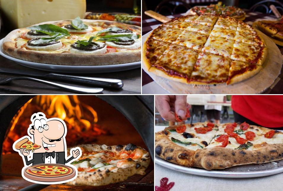 Escolha diferentes tipos de pizza