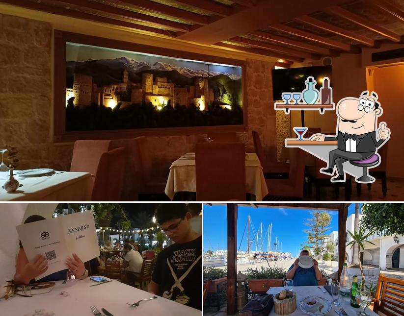 L'intérieur de Restaurant Les Emirs
