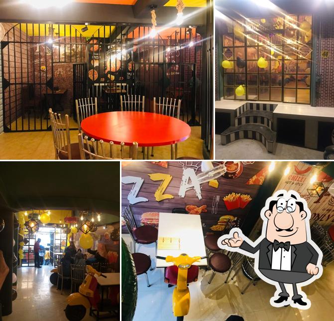 The interior of Food Paradise good