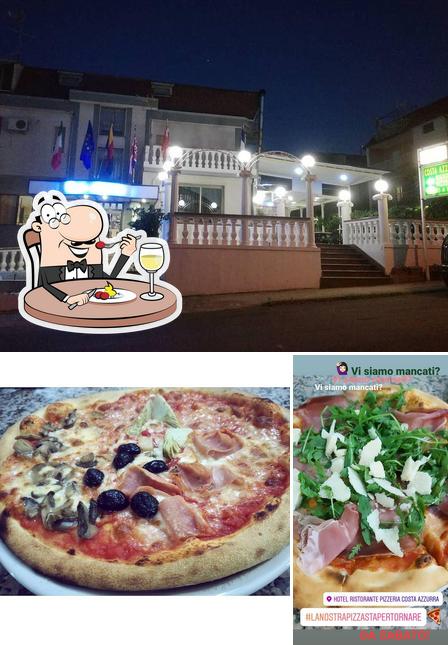 Hotel Ristorante Pizzeria Costa Azzurra a Pietrapaola si caratterizza per la cibo e esterno