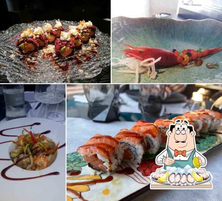 Order seafood at YIH sushi diner