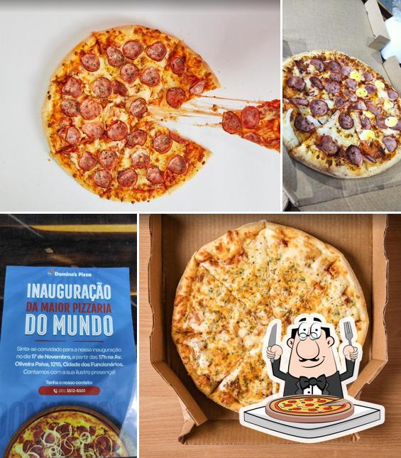 Отведайте пиццу в "Domino's Pizza - Cidade dos Funcionários"