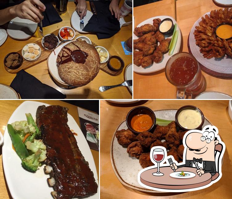 Comida em Restaurante Outback Steakhouse