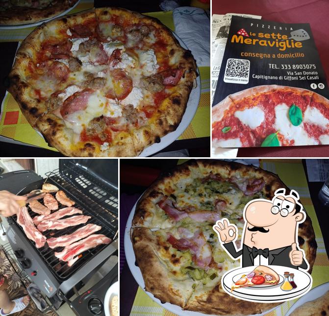 Scegli una pizza a Pizzeria le sette meraviglie