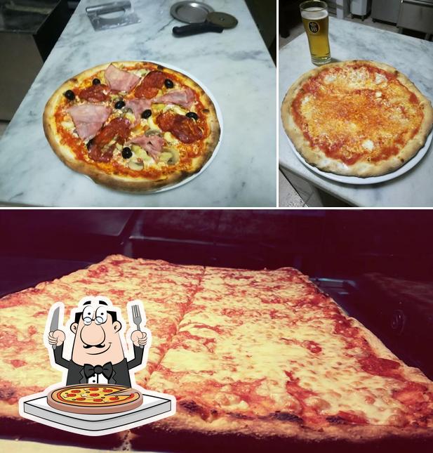 Scegli una pizza a Bar Des Amis Birreria Stuzzicheria Pizza a Taglio E Da Asporto