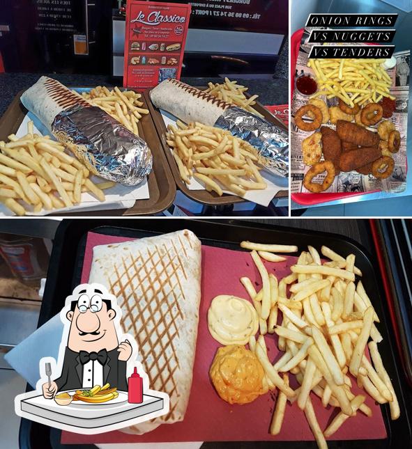 Essayez des frites avec différentes sauces