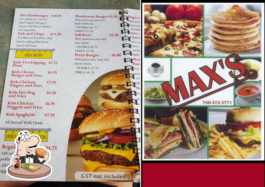 Order a burger at Max's Drive-in Restaurant