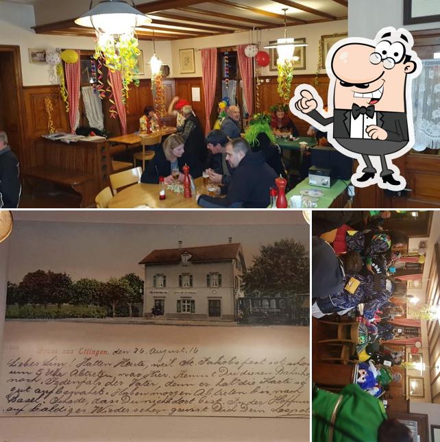 La foto di interni e esterno da Bahnhofrestaurant Ettingen