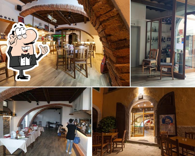 Gli interni di La Cantina