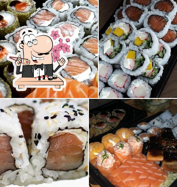 Prove diversas opções de sushi