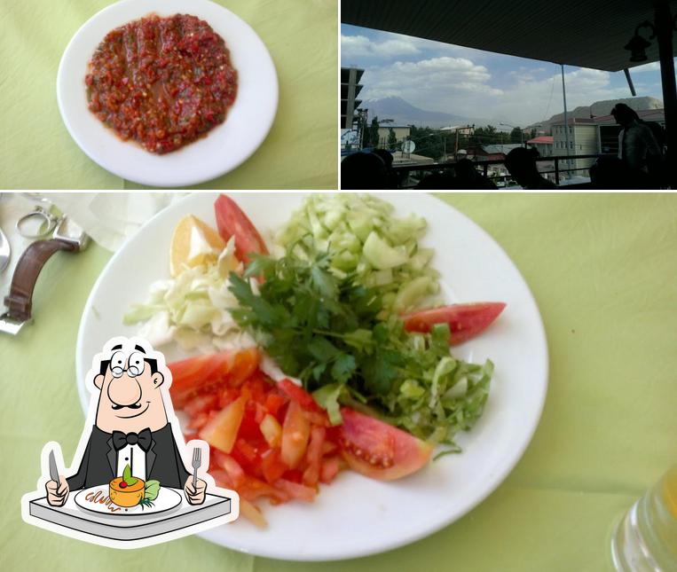 This is the image depicting food and exterior at Doğuş Restoran