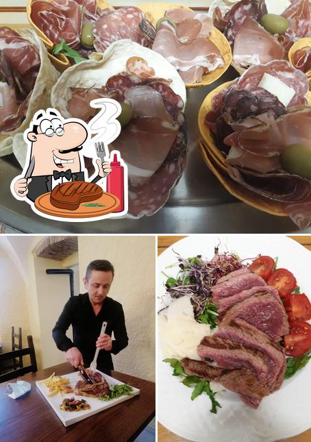 Essayez des plats à base de viande à Il Borgo del vino di Piras Roberto