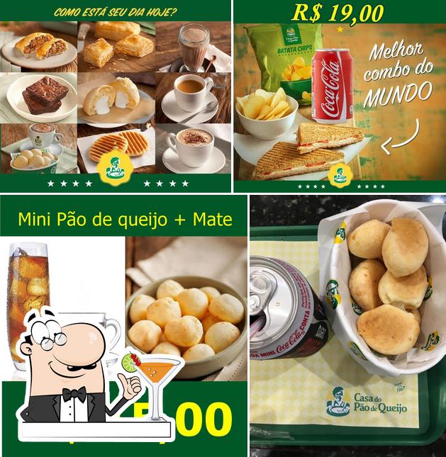 Esta é a foto ilustrando bebida e comida no Casa do Pão De Queijo