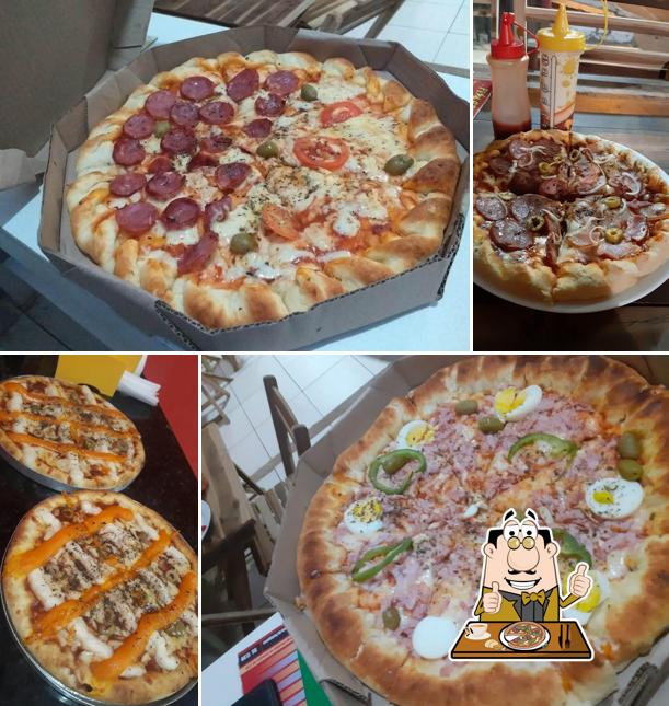 Consiga diferentes tipos de pizza