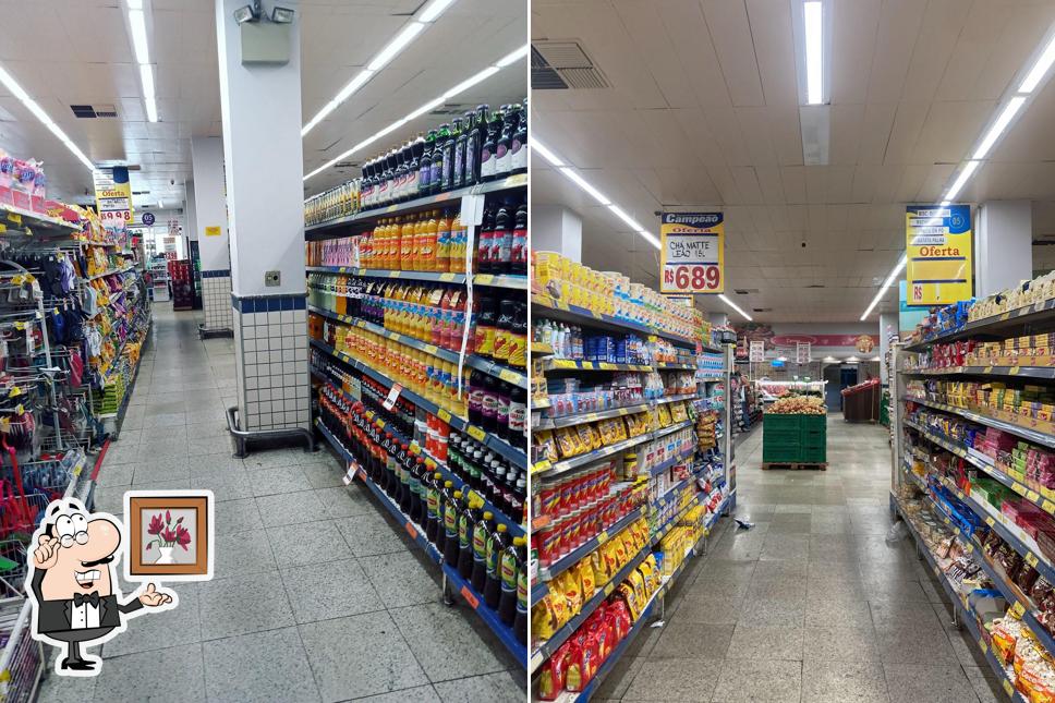 O interior do Supermercados Campeão