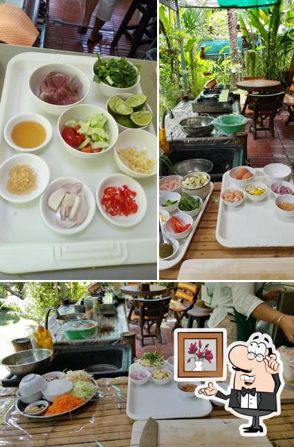 organic thai cooking school is distinguished by interior and food
