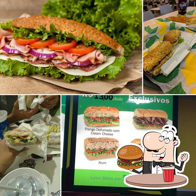 Peça um hambúrguer no Subway