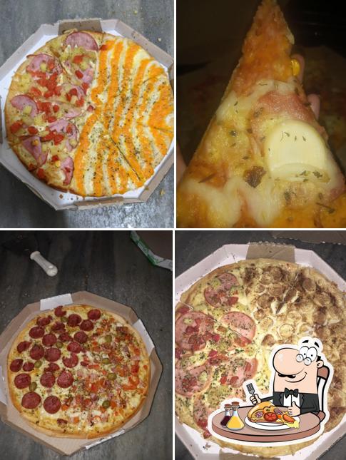 No Rei da Pizza Gv - Lourdes, você pode provar pizza