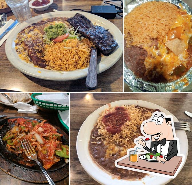 Food at El Chino Mexican Restaurant