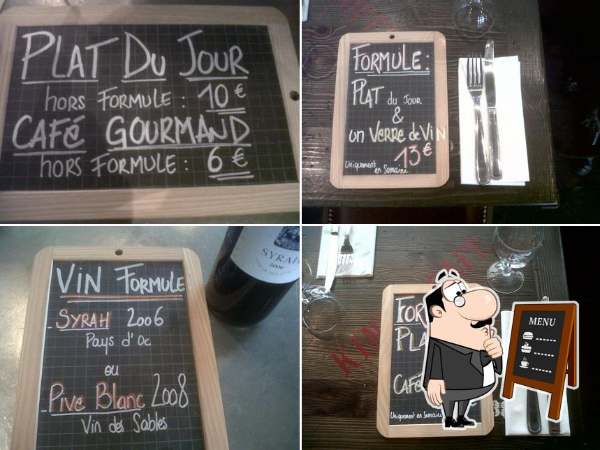 Découvrez le menu du jour sur le tableau