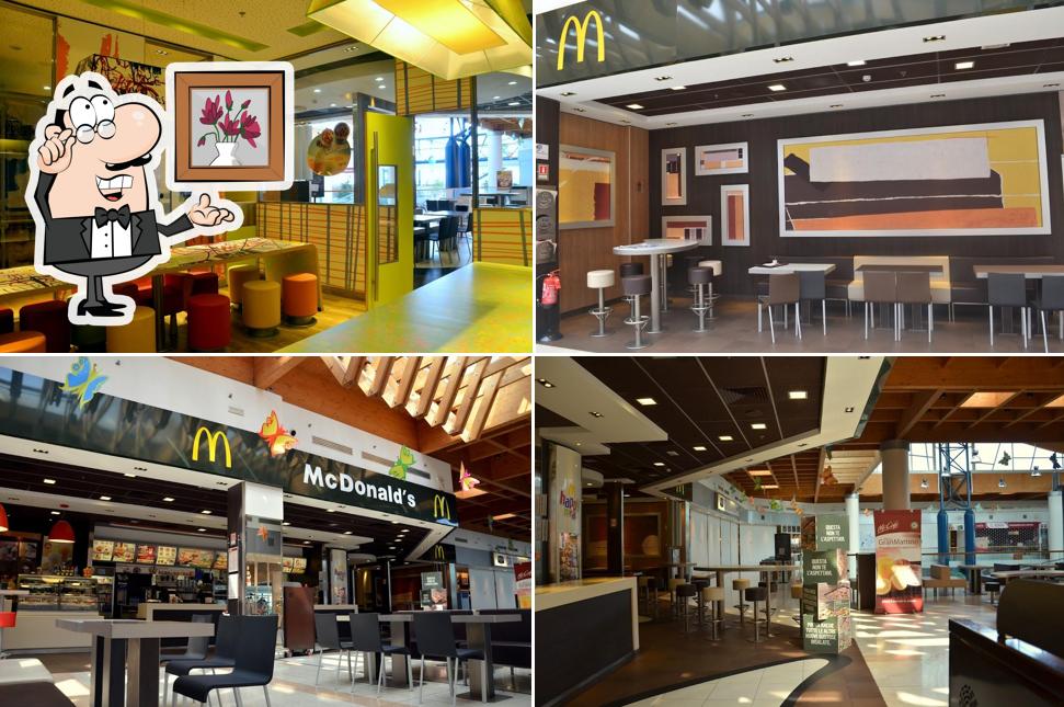 Gli interni di Mcdonald's Vicenza Mall