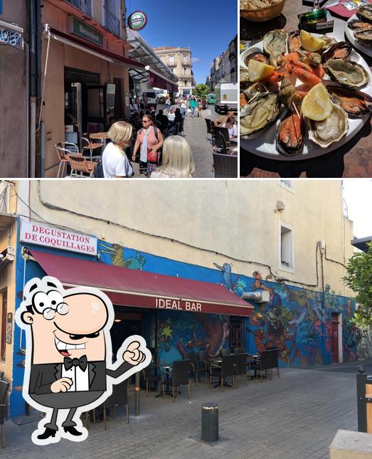 L’image de la intérieur et fruit de mer concernant Idéal Bar 