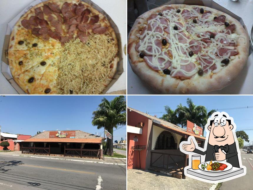 Esta é a foto ilustrando comida e exterior a Doug Pizzaria e Choperia