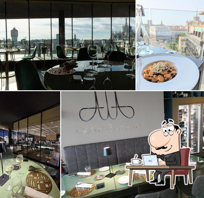 Gli interni di Alto Ristorante