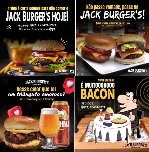 Consiga um hambúrguer no Jack burguer's artesanal