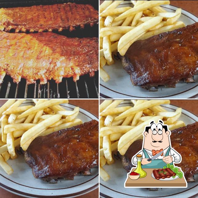 Baby back ribs at BJ'S Restaurant